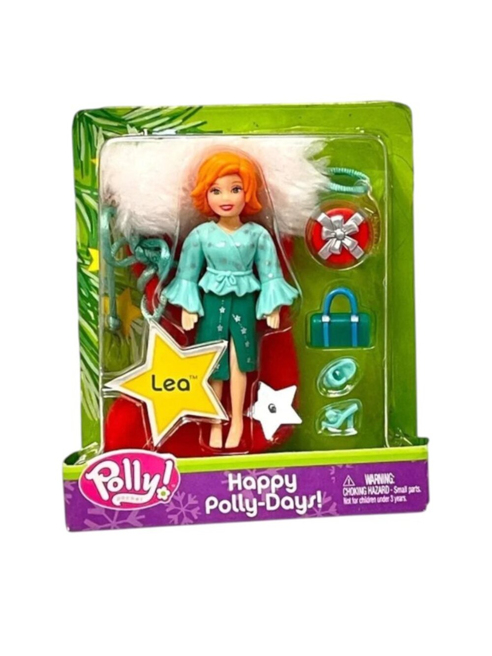 Vintage Polly Pocket Happy Polly Days Lila‎ 2003 New